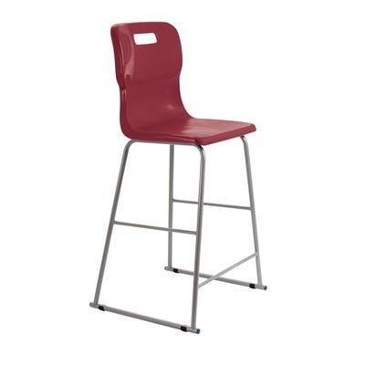 Titan High Chair H685mm Burgundy