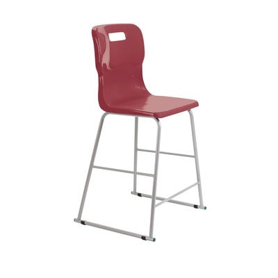 Titan High Chair H610mm Burgundy