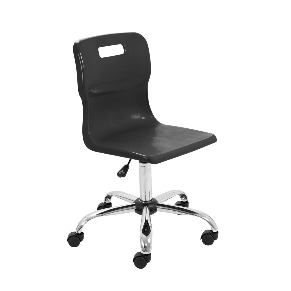 Titan Swivel Chair 490-555mm Castors Black