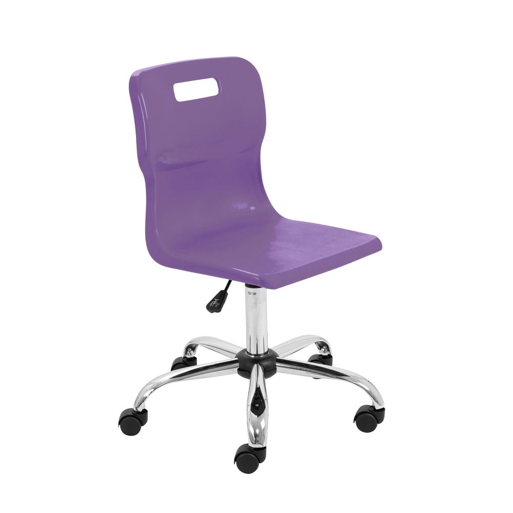 Titan Swivel Chair 490-555mm Castors Purple