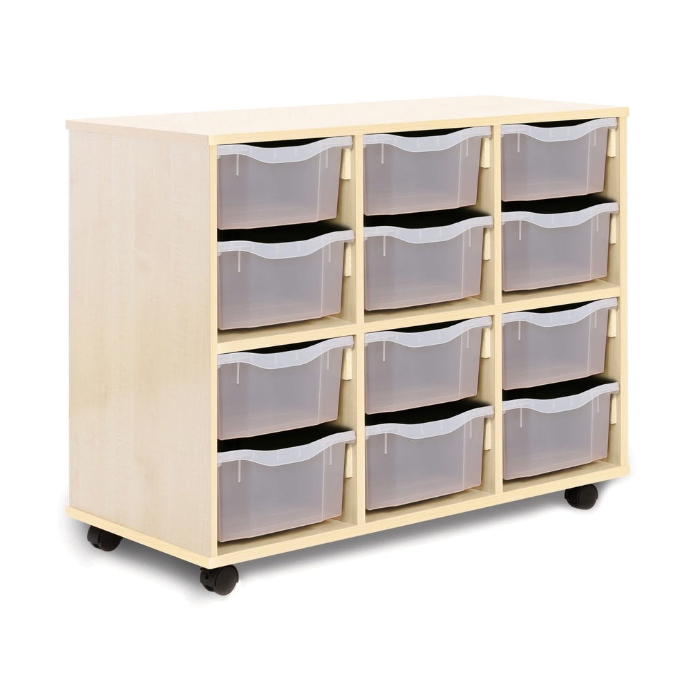Allsorts 12 Double Tray Maple Unit