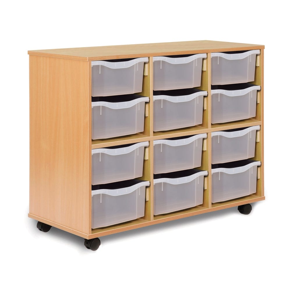 Allsorts 12 Double Tray Beech Unit