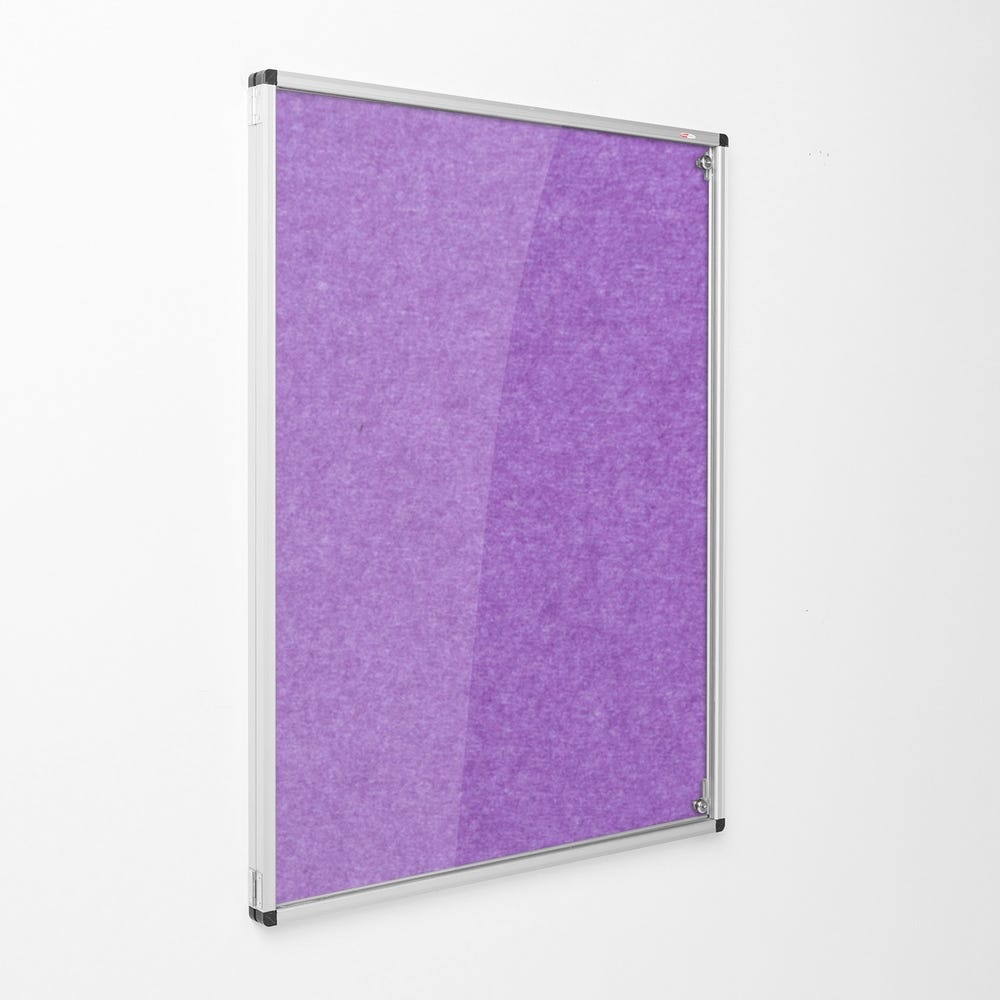 Eco Tamperproof Noticeboard H900xW600mm Purple