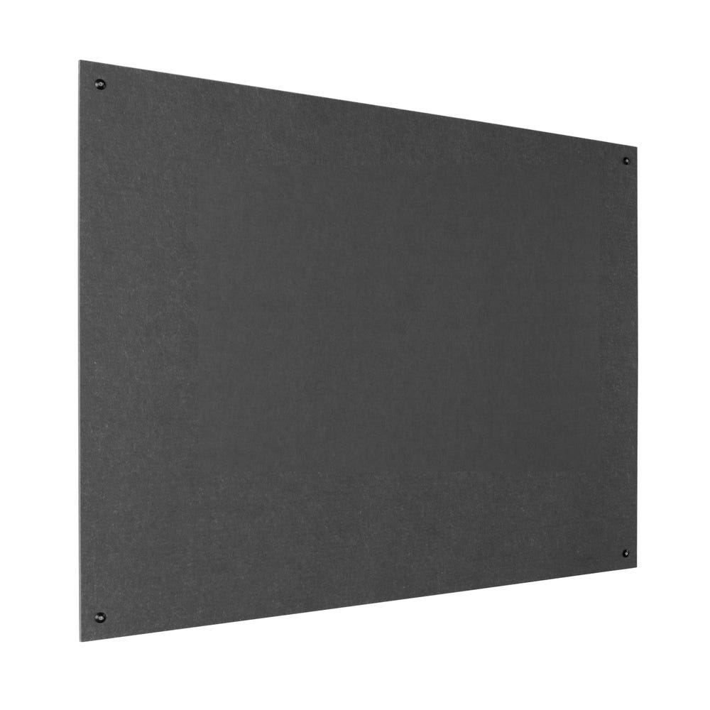 Eco Frameless Noticeboard H1200xW1200mm Charcoal
