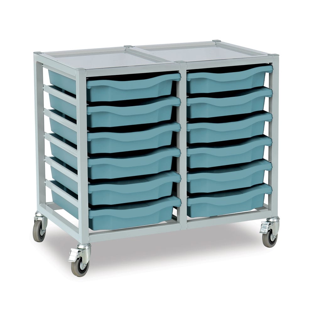12 Single Tray Science Trolley