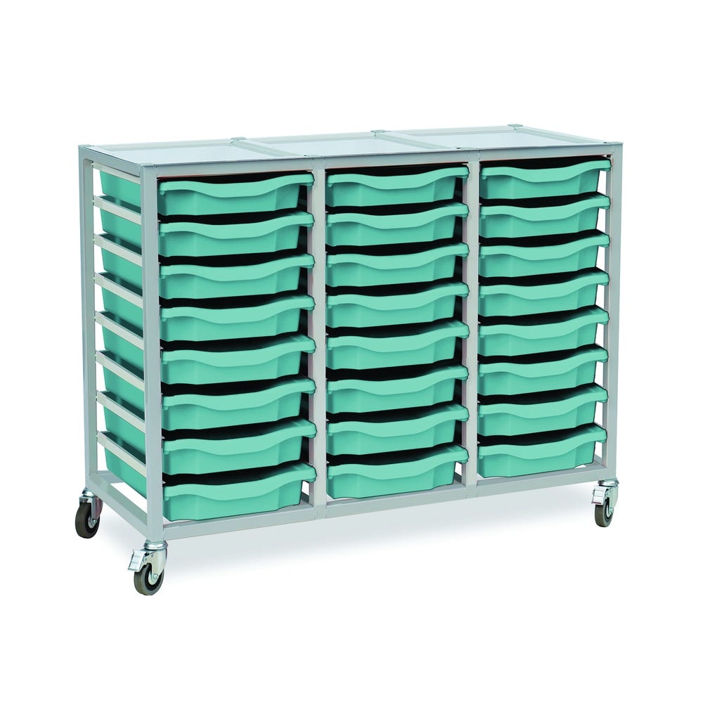 24 Single Tray Science Trolley