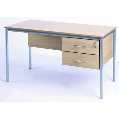 Fully Welded Teachers Desk Beech