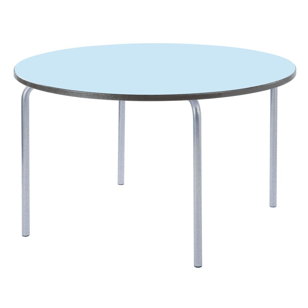 Round Table Charcoal Edge H710mm Soft Blue