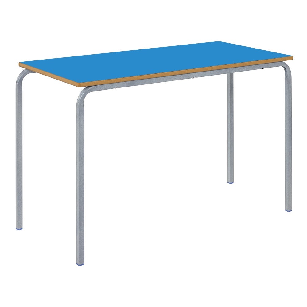 Crush Bent Rectangular Table 110x55x71cm Blue