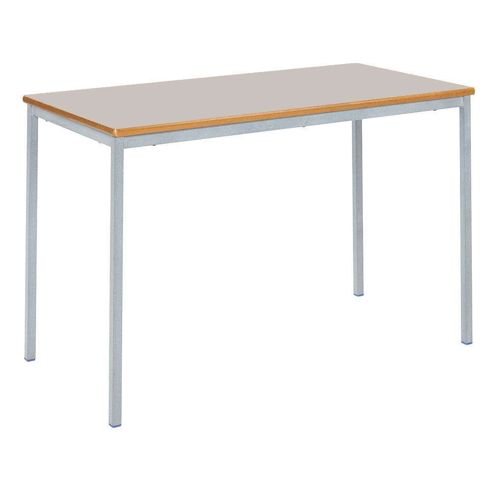 Fully Welded Rectangular Table 110x55x53cm Light Grey