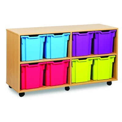 8 Quad Tray Unit Clear