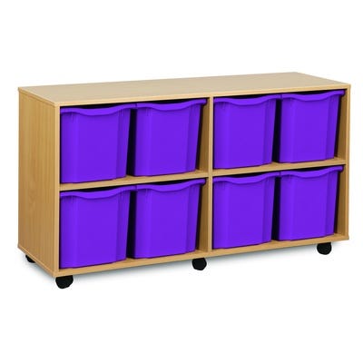 8 Quad Tray Unit Purple