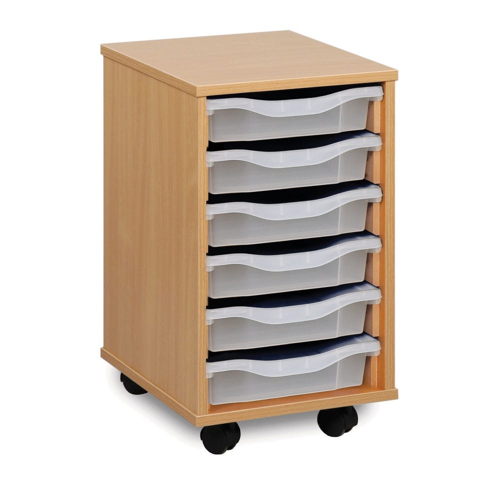 6 Single Tray Unit Clear
