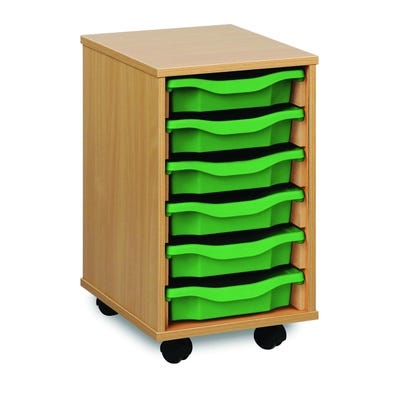 6 Single Tray Unit Green