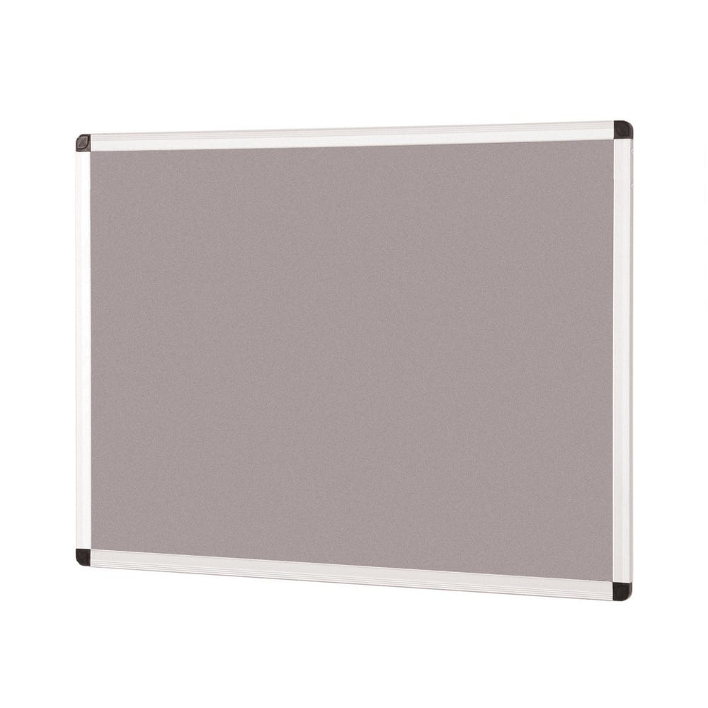 Aluminium Framed Noticeboard H1200xW2400mm Grey