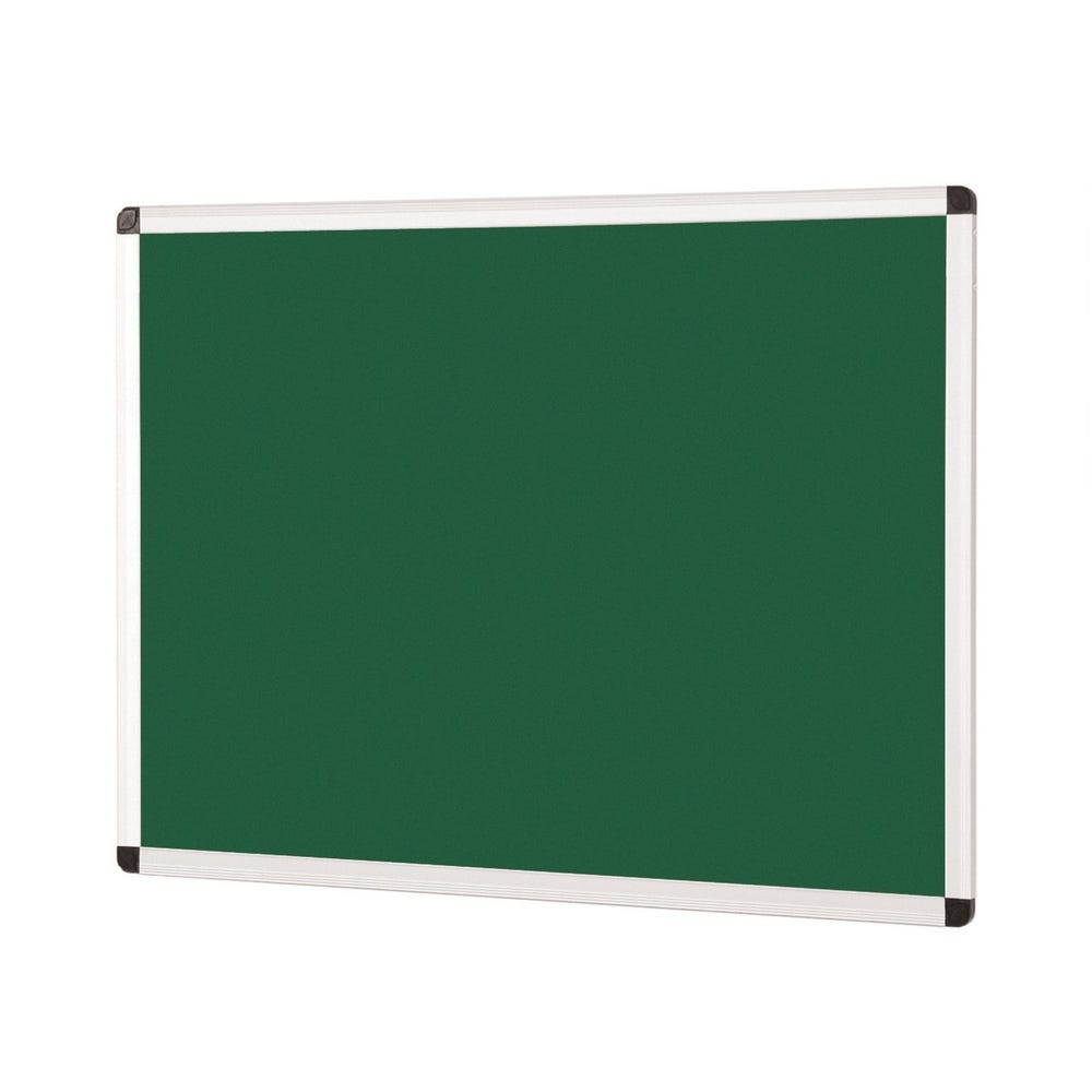Aluminium Framed Noticeboard H1200xW1800mm Green