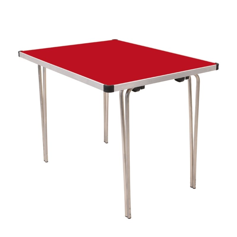 Contour Folding Table 915x610x508mm Red