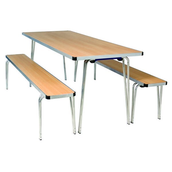 Contour Folding Table 1520x610x760mm White