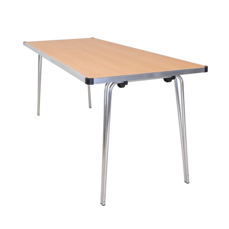 Contour Folding Table 1520x610x635mm Beech