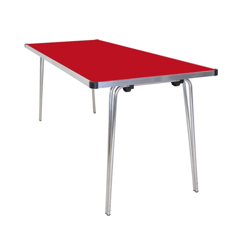 Contour Folding Table 1520x610x635mm Red