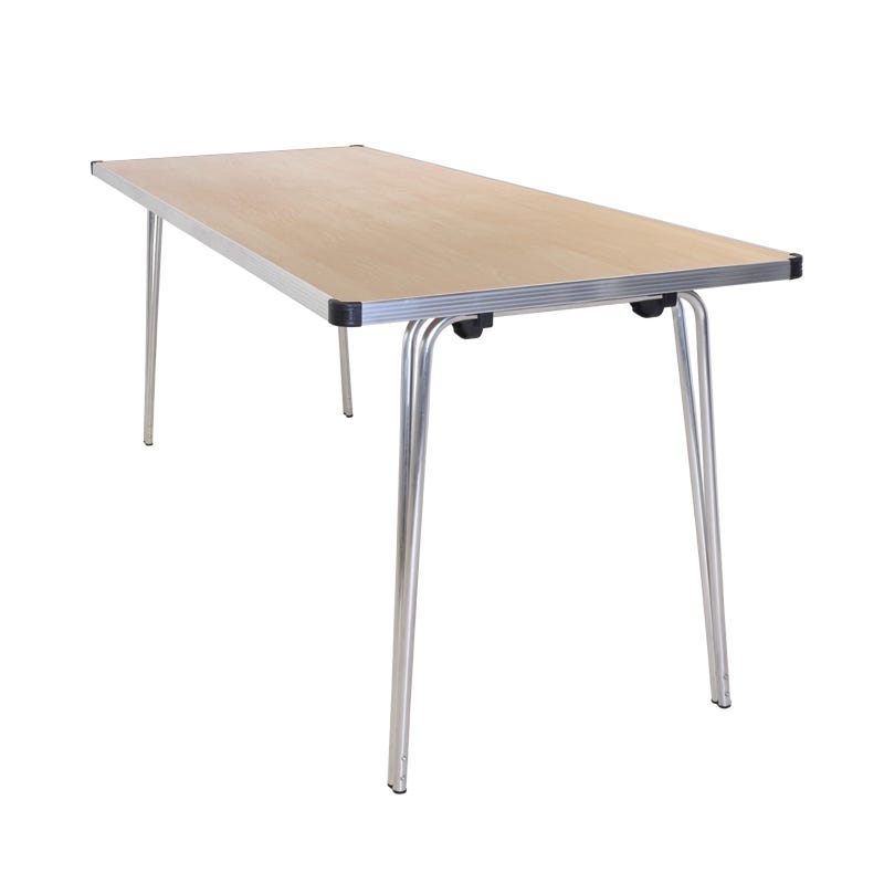 Contour Folding Table 1520x685x635mm Maple