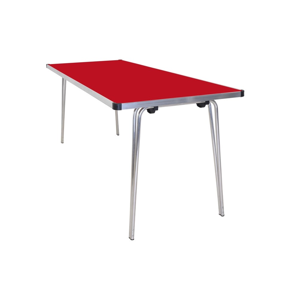 Contour Folding Table 1520x610x508mm Red