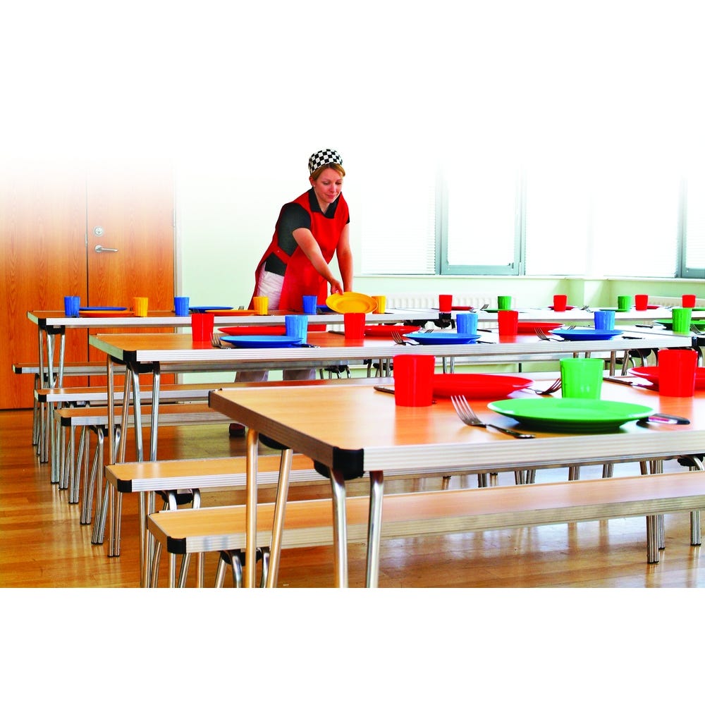 Contour Folding Table 1830x610x760mm Beech