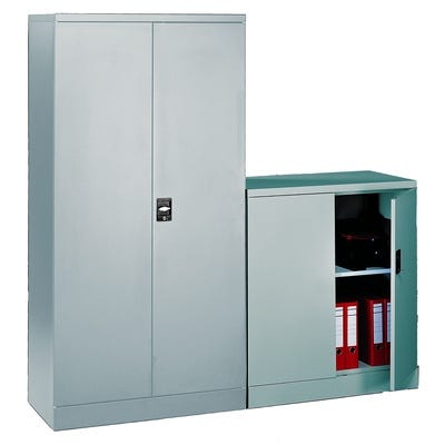 Metal Double Door Cupboard H1968mm Black