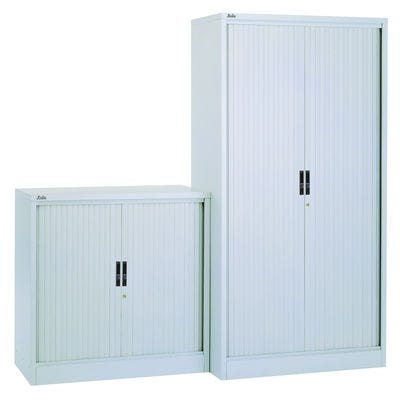 Metal Side Tambour Unit H1000mm Light Grey