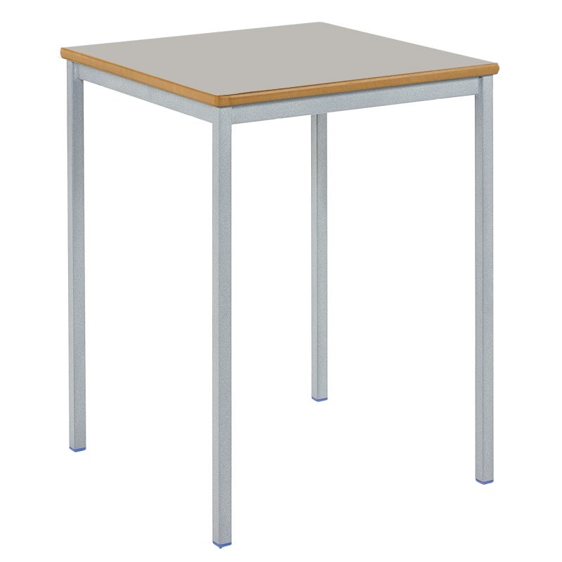 Fully Welded Square Table 710mm Light Grey