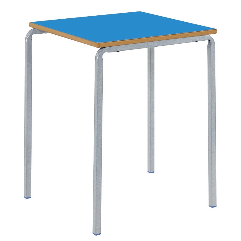 Crush Bent Square MDF Table H530mm Blue