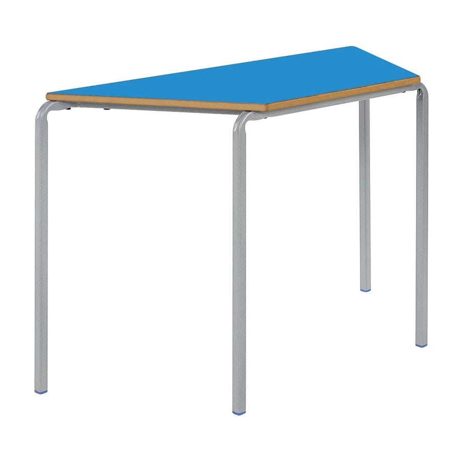 Crush Bent MDF Trapezoid Table W1100 x D550mm