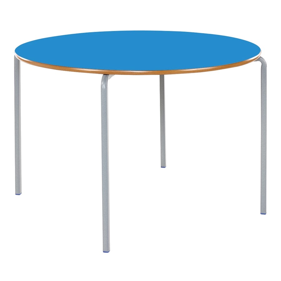 Crush Bent Trap MDF Table 1200 x 600 x H530mm Blue