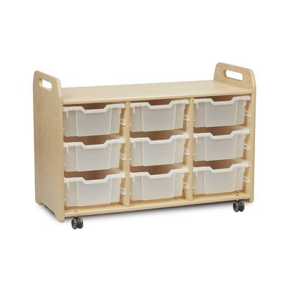 Tray Storage Unit 9 Deep Clear Trays