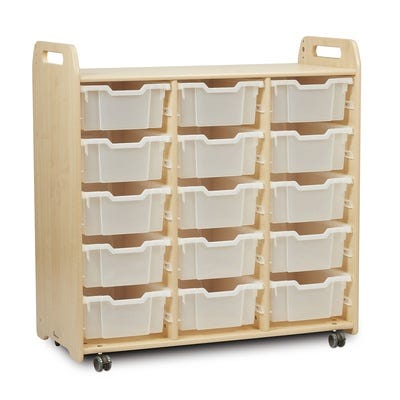 Tray Storage Unit 15 Deep Clear Trays