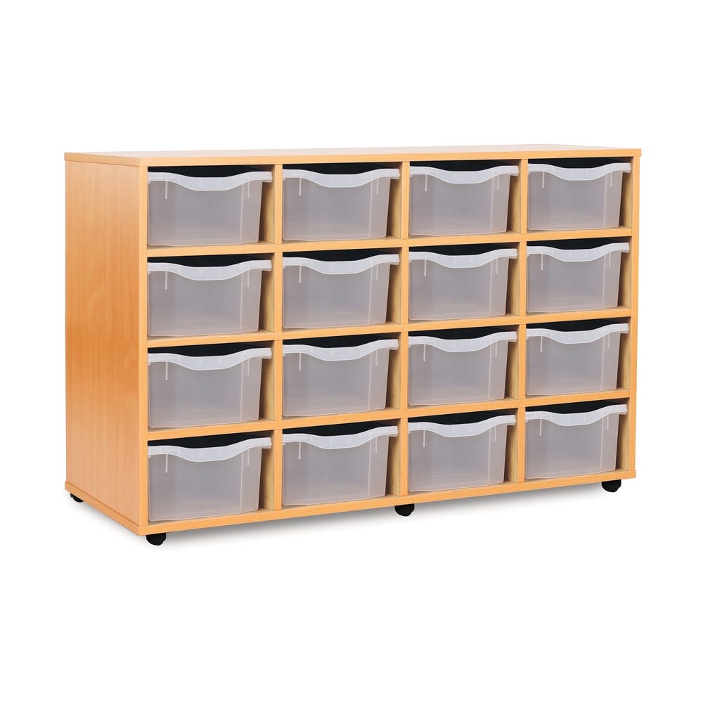 16 Double Tray Unit Clear