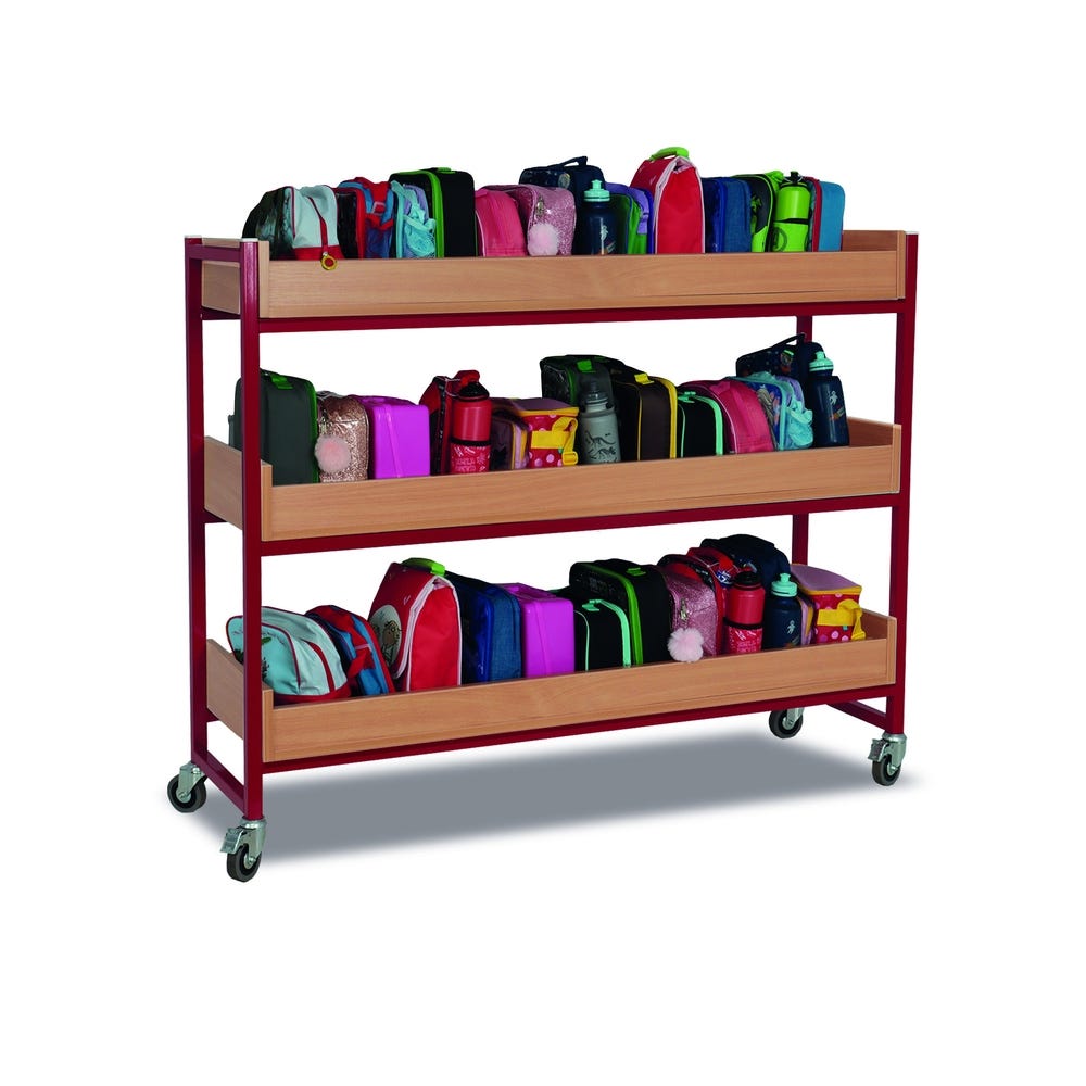 36 Lunchbox Trolley Red