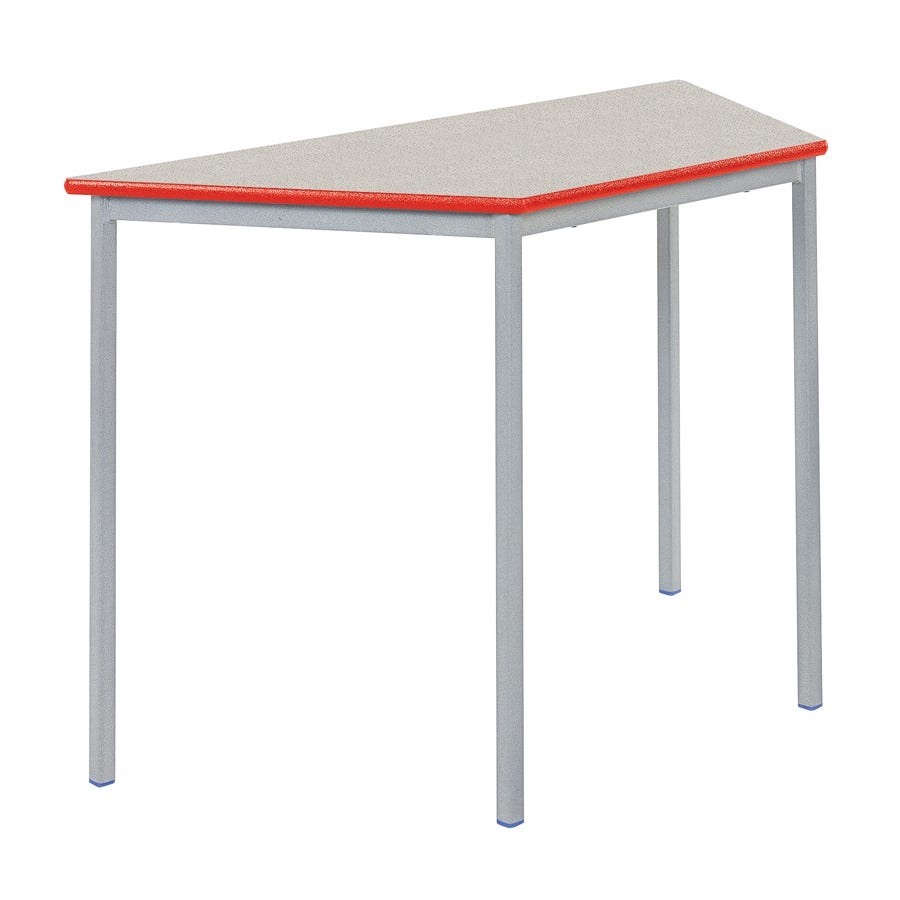 Fully Welded Trapezoid PU Edge Table L1200 x W600mm