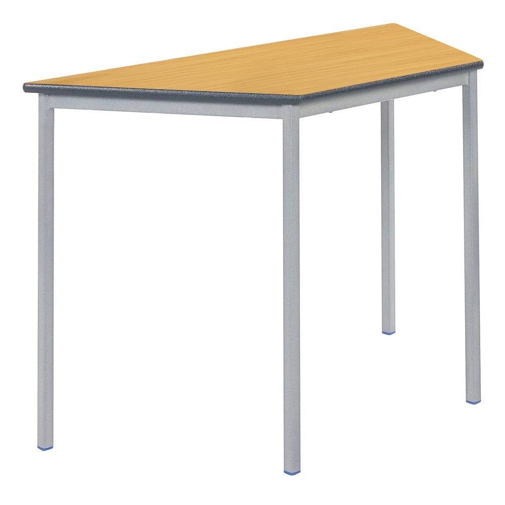 FWelded Trap PU Edge Table 110x55x64cm Beech Top Charcoal Edge