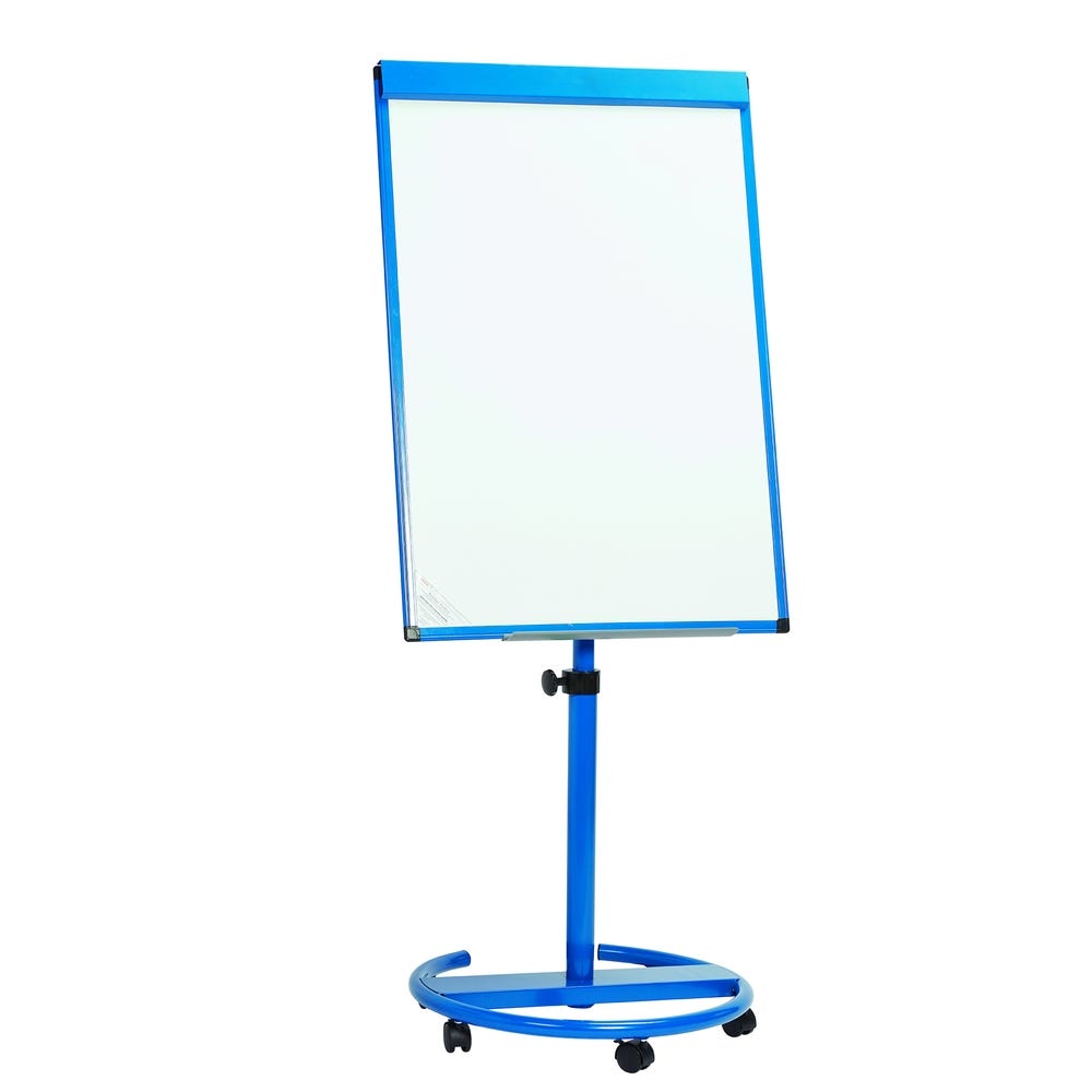 Magnetic Round Base Flip Chart Easel Blue