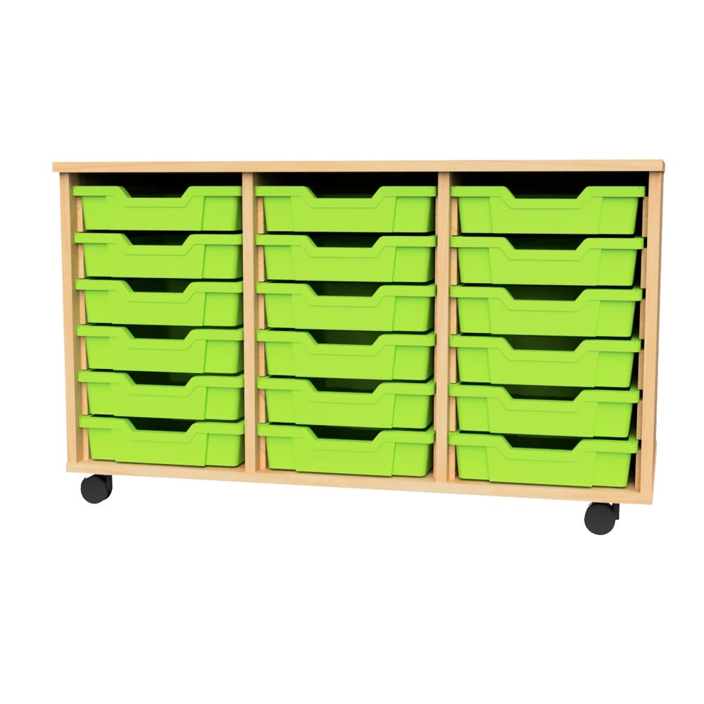 Premium 18 Shallow Tray Beech Unit Lime