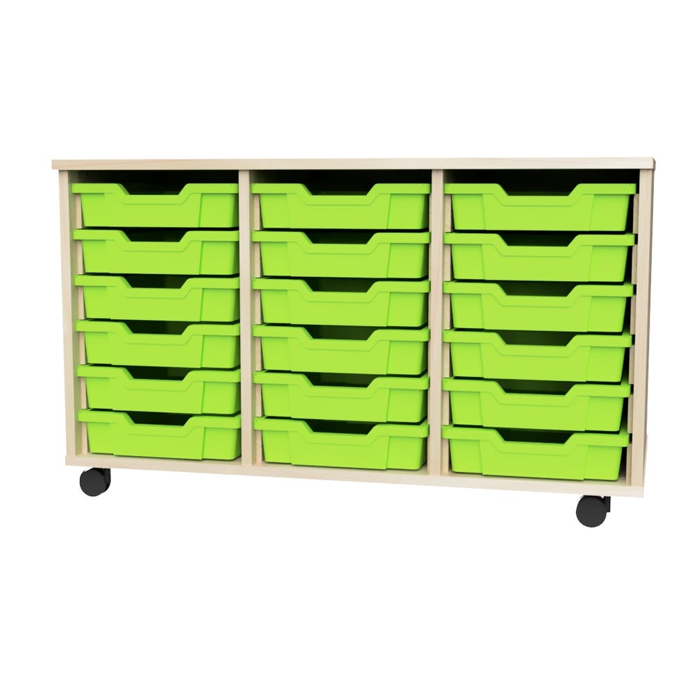 Premium 18 Shallow Tray Maple Unit Lime