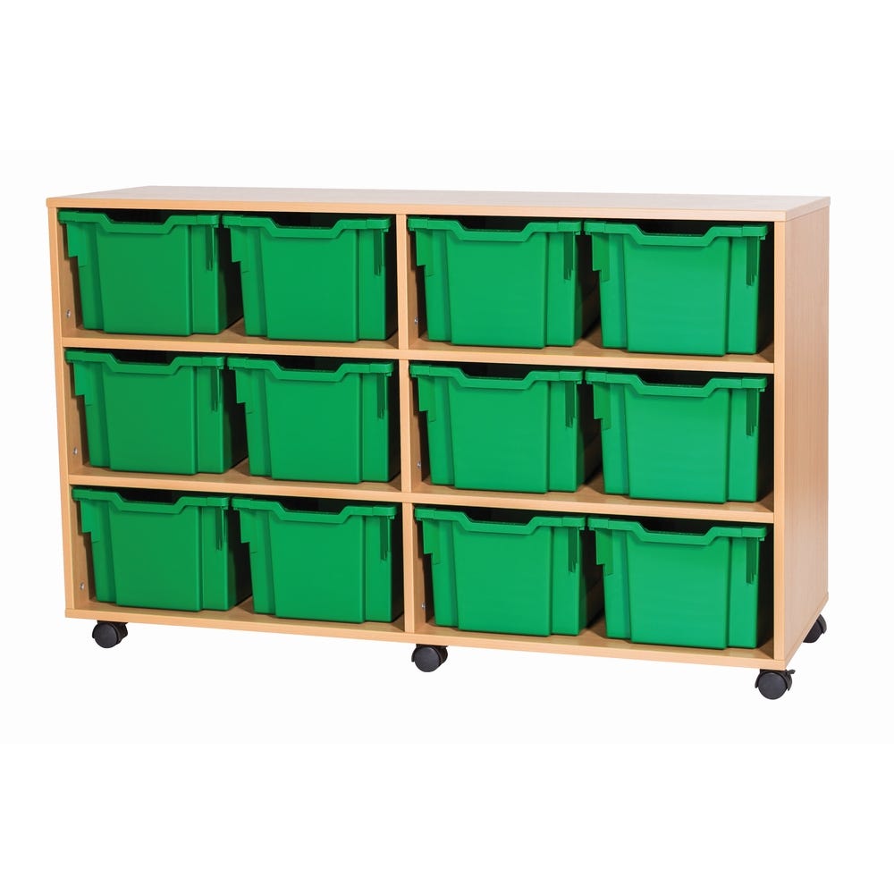 Premium 12 Extra Deep Tray Maple Unit Green