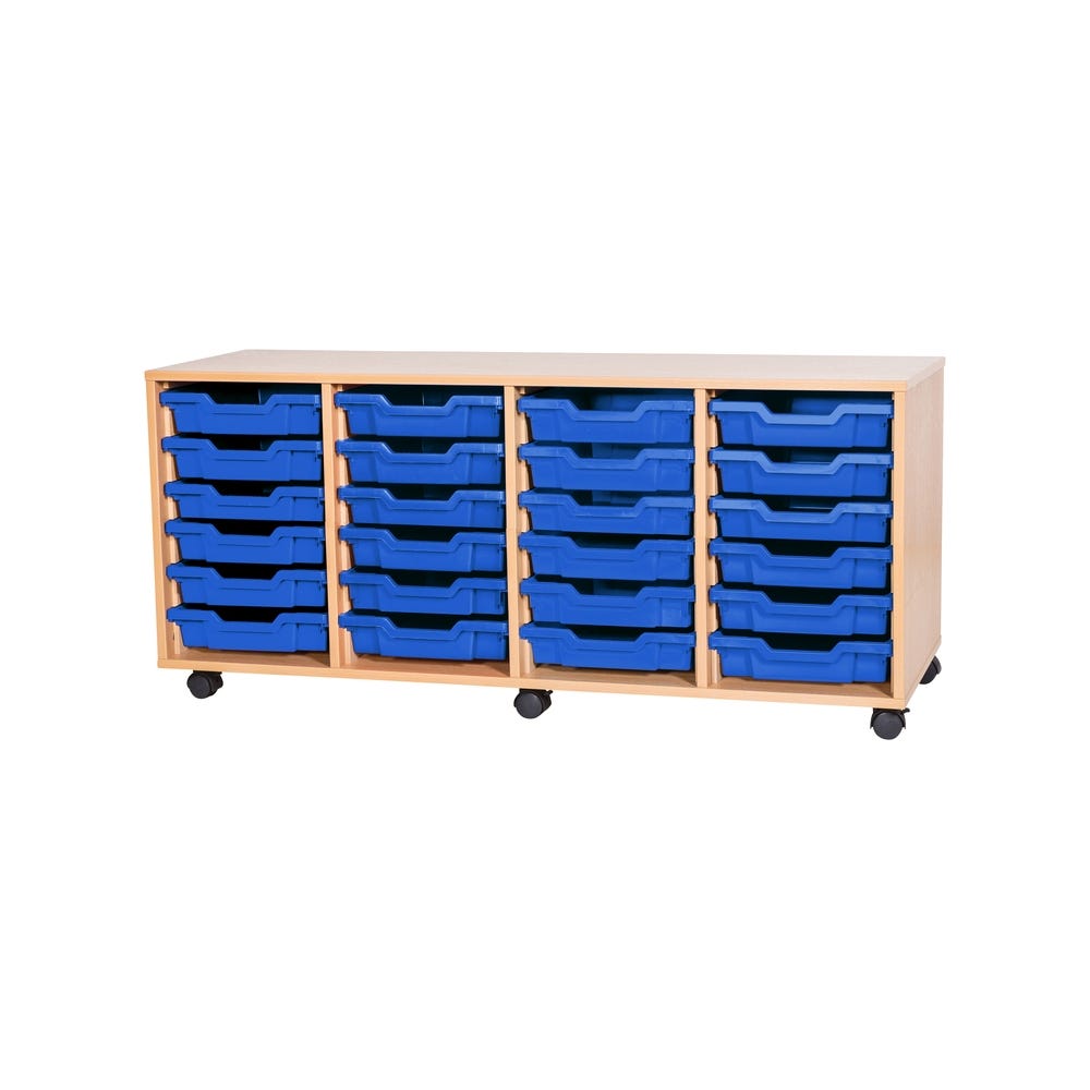 Value 24 Shallow Tray Unit Blue