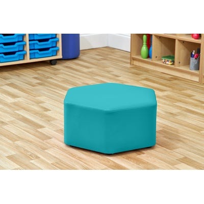 Large Hexagon Foam Seat Soft Seating
