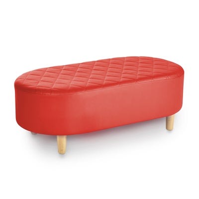 Quilted Adult Tub Stool Red