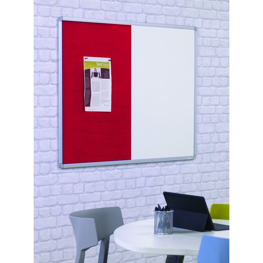 Dual Pinup Pen Boards W1200xH1200mm Red