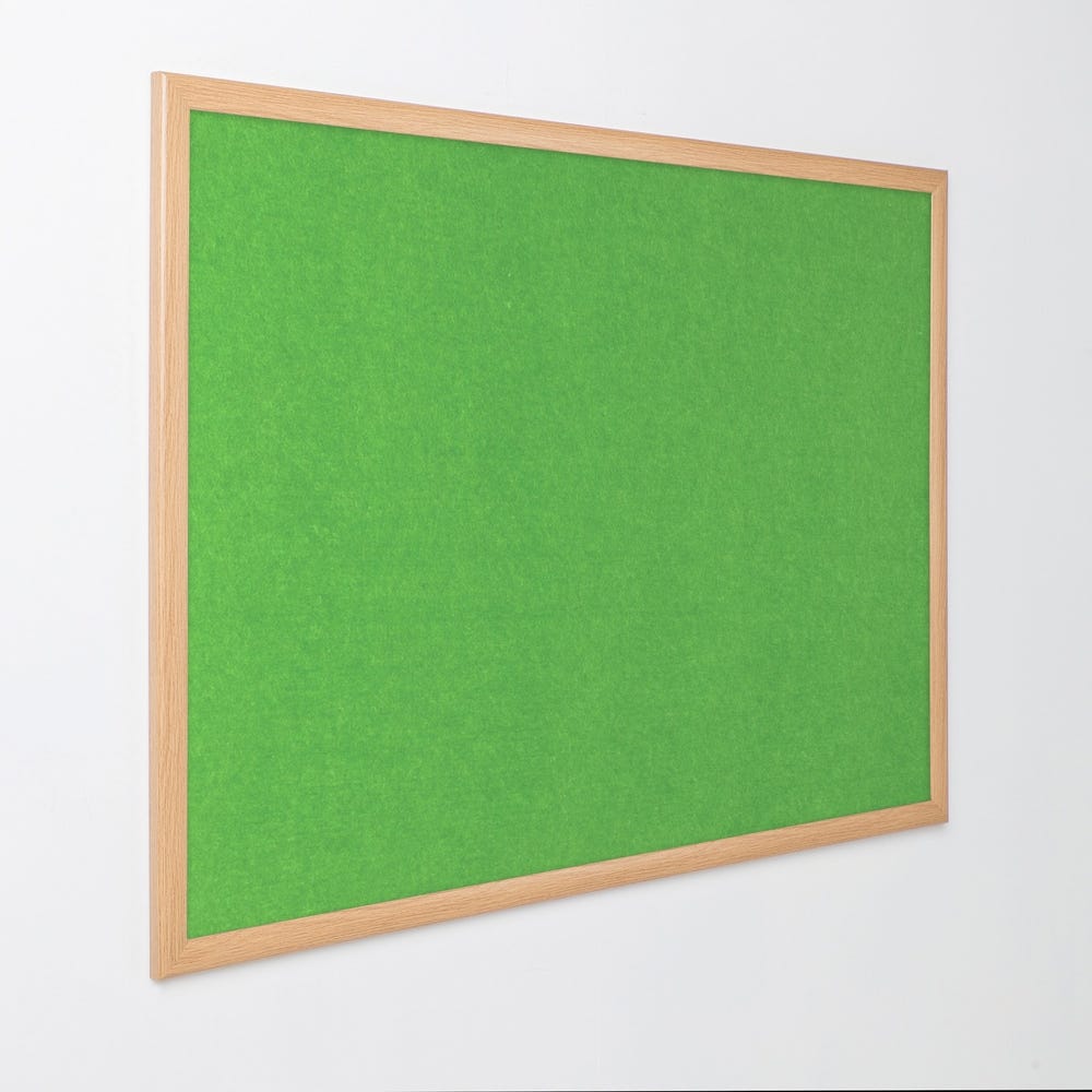 Eco-friendly Noticeboard Oak 1200x1500mm Apple