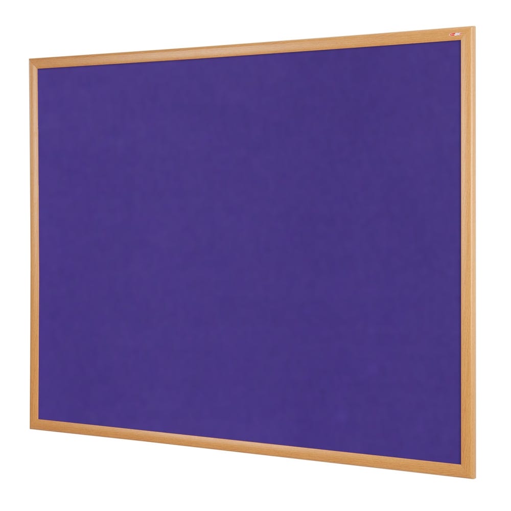 Eco-friendly Noticeboard Oak 1200x1800mm Purple