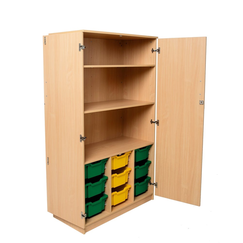 Two Shelf Cupboard 9 Deep Trays